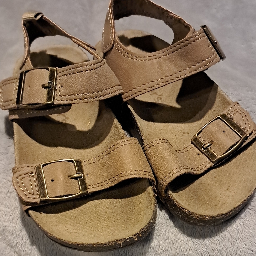Carter's Tan Sandals with Adjustable Straps